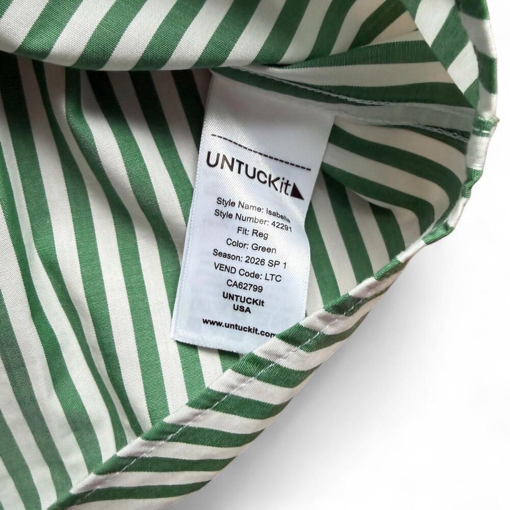 Untuckit Women's Green Shirt - Picture 6 of 7
